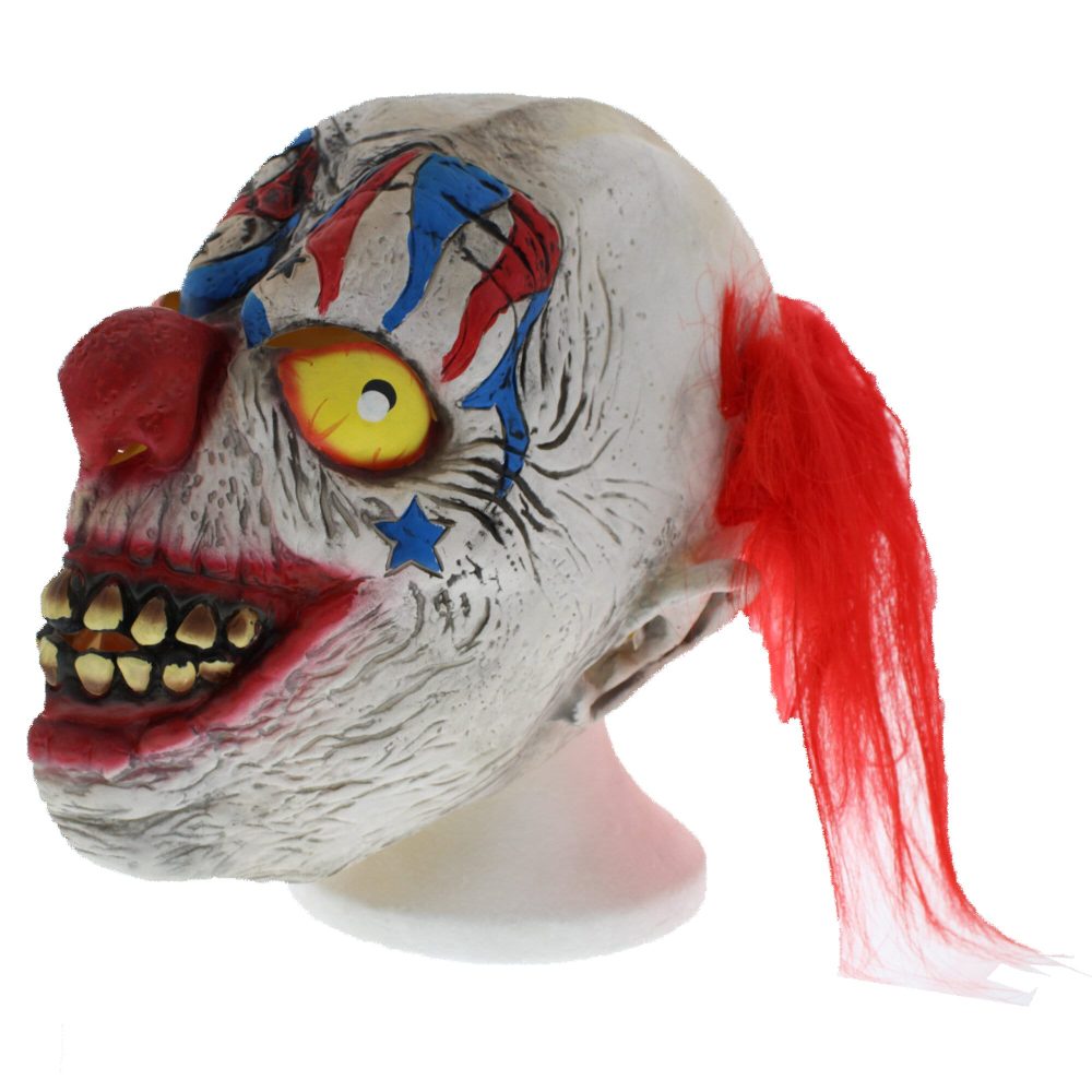 Zac's Alter Ego - Scary Clown Latex Head Masker - Multicolours
